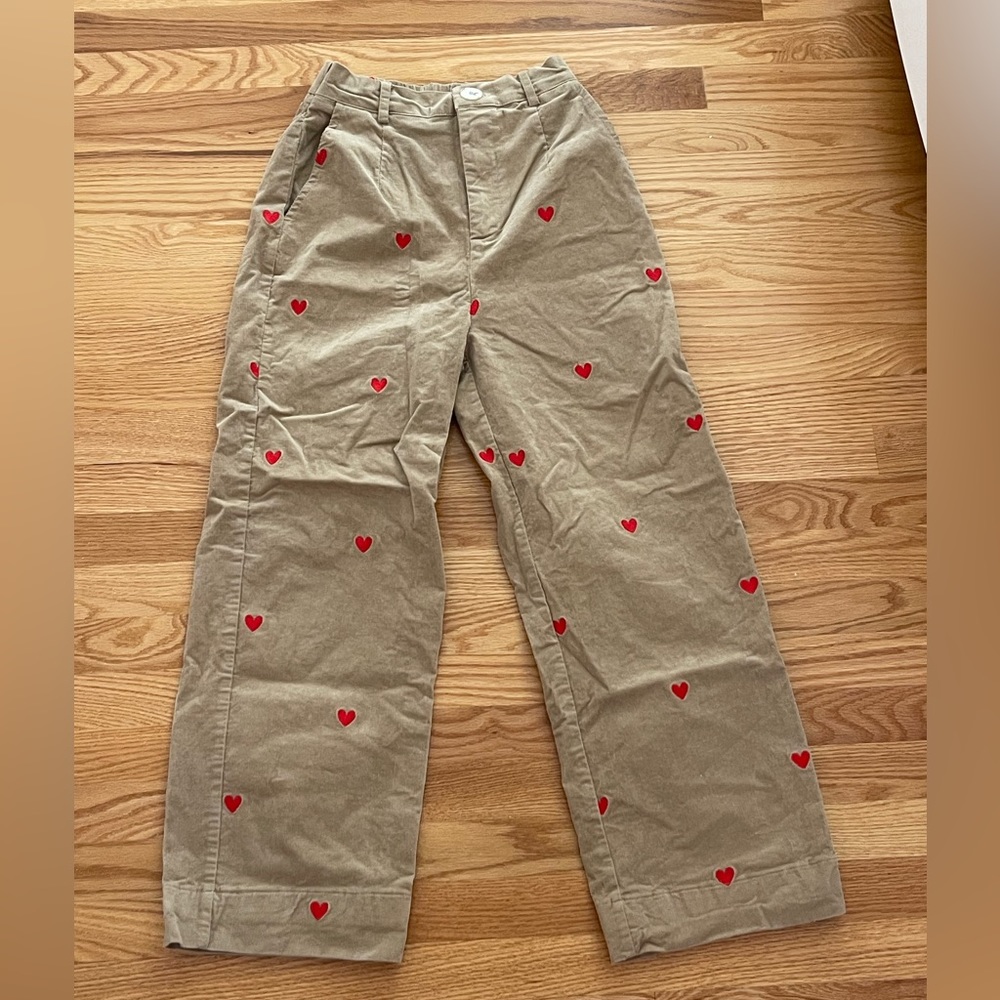 Cider Uncontrollably In Love Corduroy Pants in Yellow